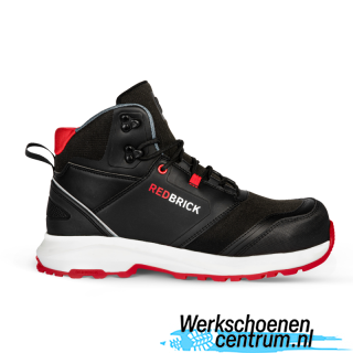Redbrick Pulse Hoog S3 ESD 32321 Zwart/Rood