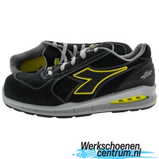 Diadora GEOX Run Net Airbox Lage Werkschoen S3 SRC Zwart